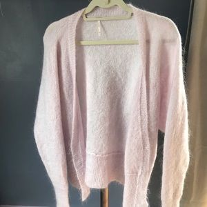 FP Fuzzy Button Up Sweater